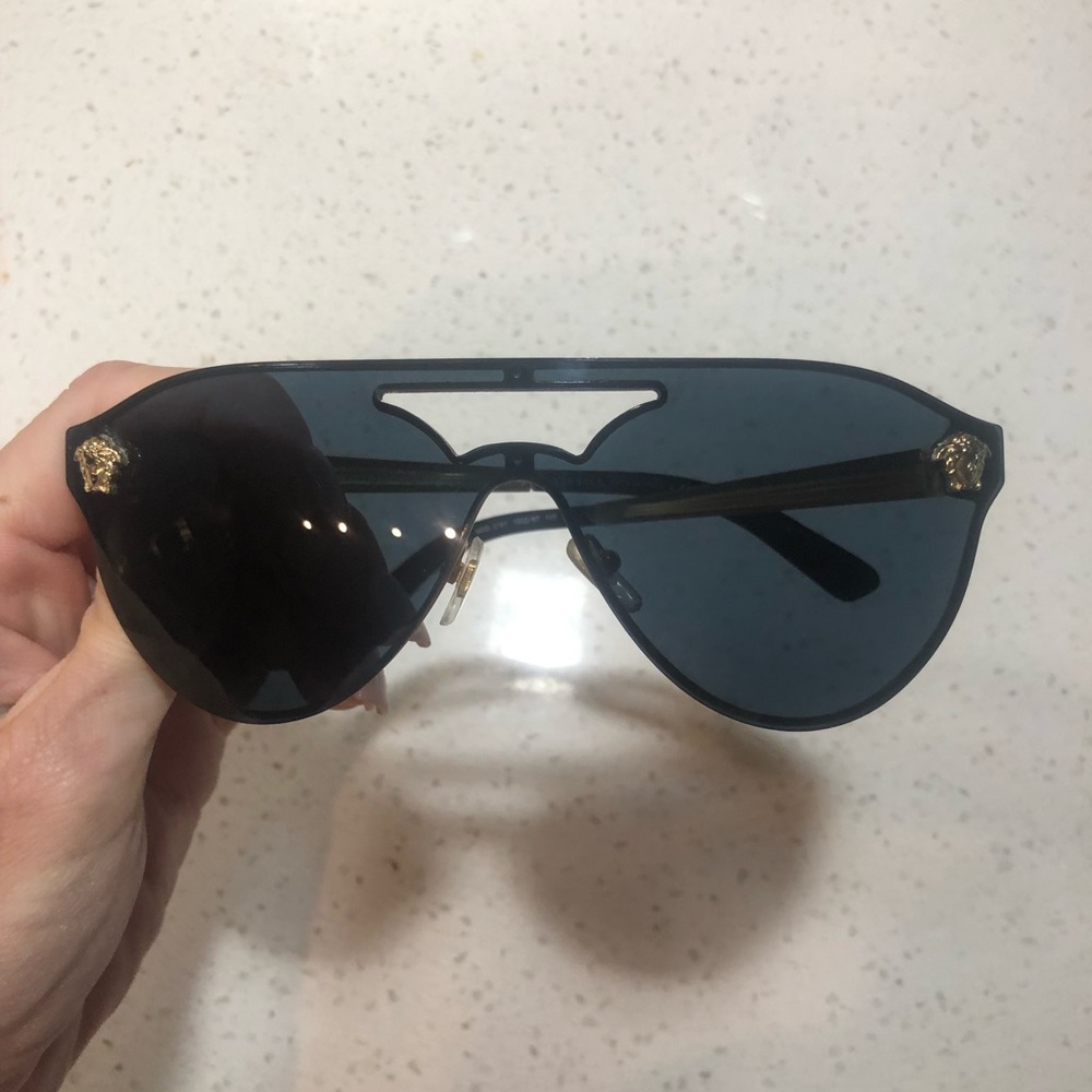Versace Black Glam Medusa Sunglasses